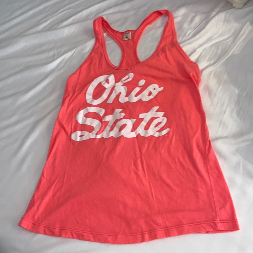 Ohio State Pink Homage Racerback Tank Top Size Medium
